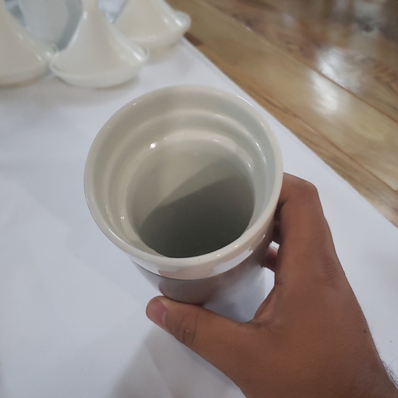 Caribou 12oz  stainless Steel and white porcelain - Picture 5 of 5